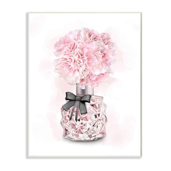  Stupell Industries Pink Fashion Book Stack Flowers