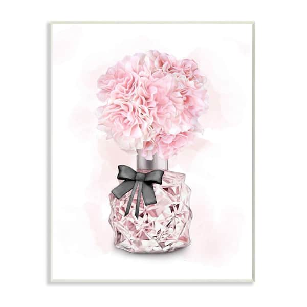Stupell Industries Pink Flower Perfume Glam Fashion Design by Ziwei Li Unframed Print Nature Wall Art 13 in. x 19 in.