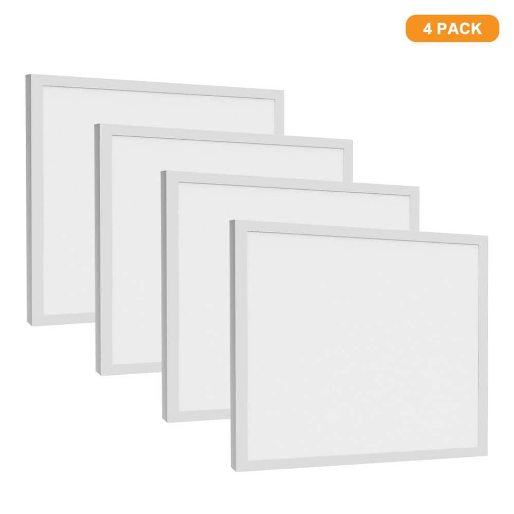 2 ft. x 2 ft. White 2200/3300/4400 Lumens Integrated LED Panel-Light Troffer-Light, 3500/4000/5000K (4-Pack) price history on PriceWatchPro