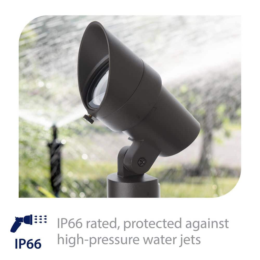 Black Aluminum LED Landscape Spotlight