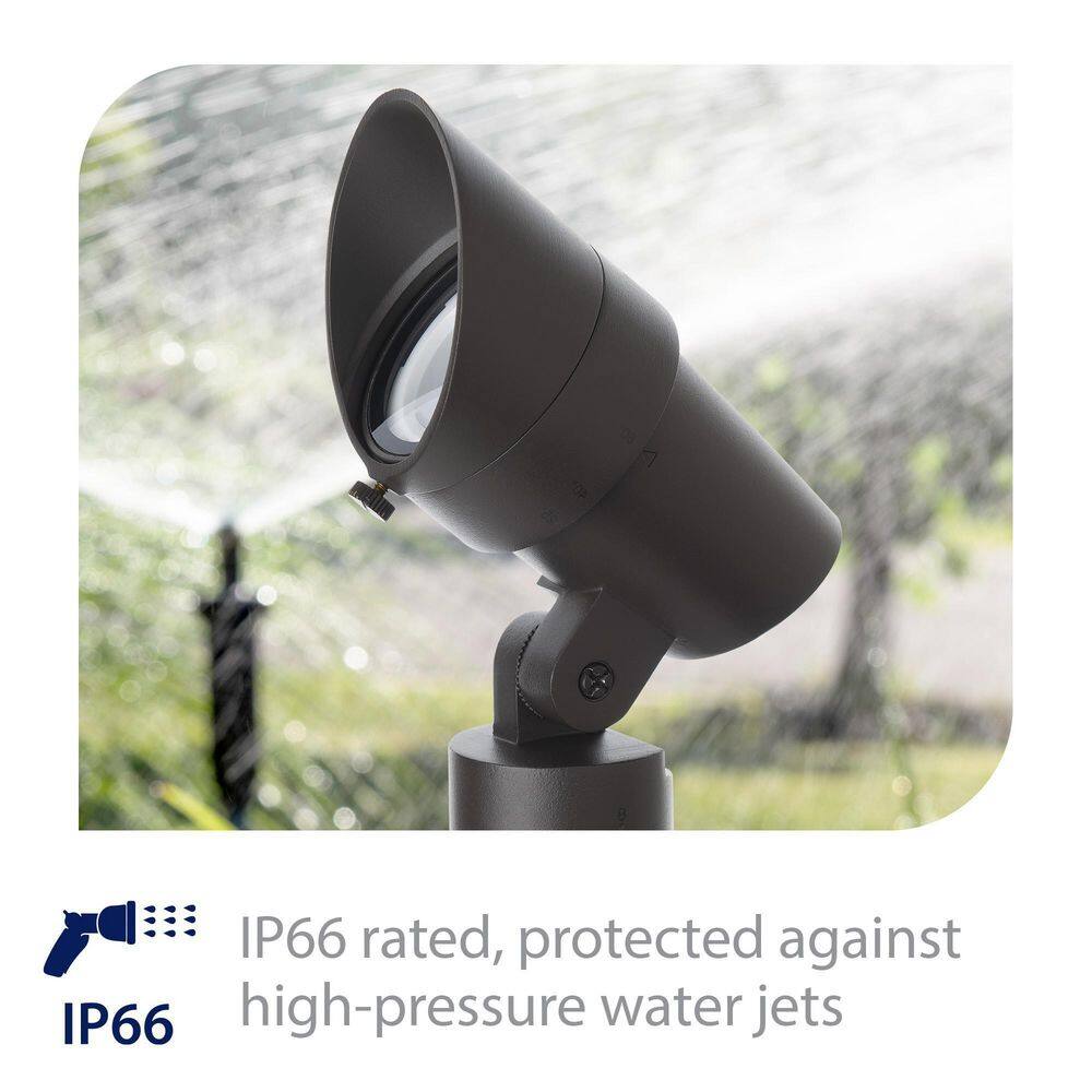 Black Aluminum LED Landscape Spotlight