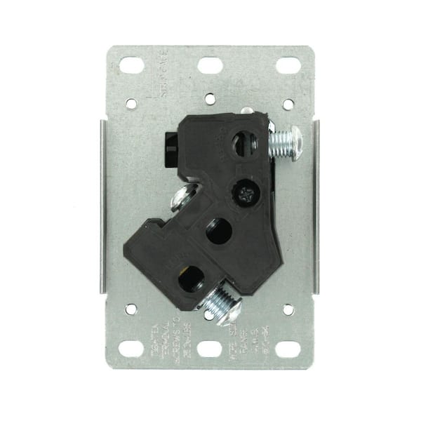 Leviton 30 Amp Flush Mount Shallow Single Outlet, Black 7313-S00