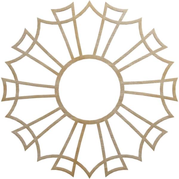 Ekena Millwork 0.25 in. x 34 in. x 34 in. Wood Medallion Moulding