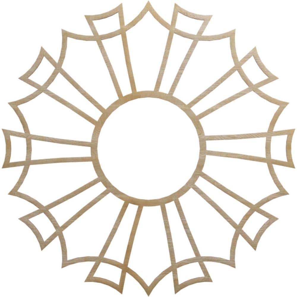 34 in. x 12 in. x 0.375 in. Wood Medallion Moulding price history on PriceWatchPro