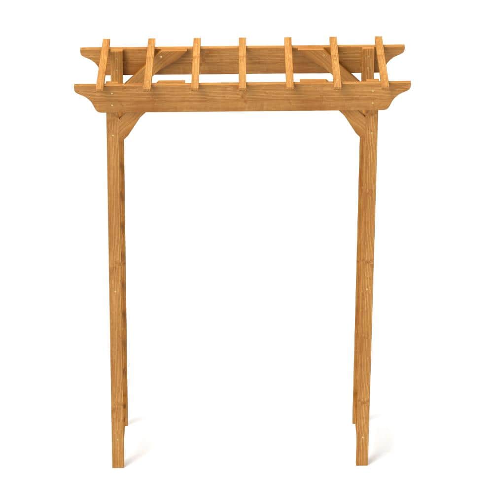 Wood Outdoor Garden Trellis Christmas Decor Pergola for Plant Climbing Ceremony for Garden Backyard Yellow price history on PriceWatchPro