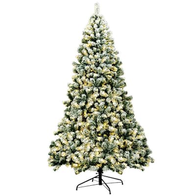 WBHome 6FT Decorated Artificial Christmas Tree with Ornaments and Lights,  Red White Christmas Decorations Including 6 Feet Full Tree, Ornaments set,  300 LED Lights 