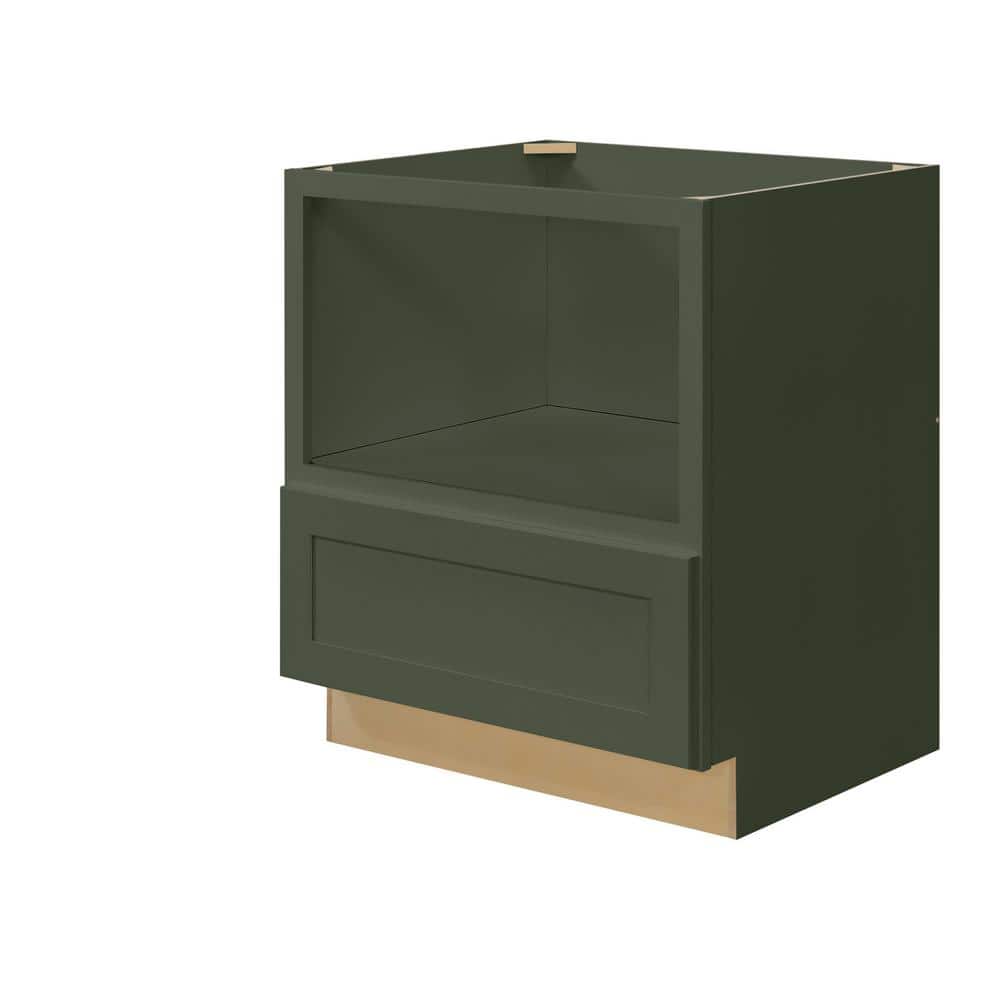Avondale 30 in. W x 24 in. D x 34.5 in. H Ready to Assemble Plywood Shaker Microwave Base Kitchen Cabinet in Fern Green price history on PriceWatchPro