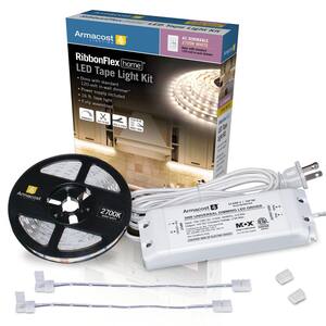 RibbonFlex (5M) Home AC Dimmable Soft White LED Tape Light Kit 2700K