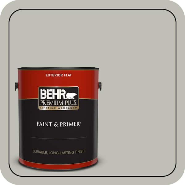 BEHR PREMIUM PLUS 1 gal. #N370-3 Light Year Flat Exterior Paint & Primer
