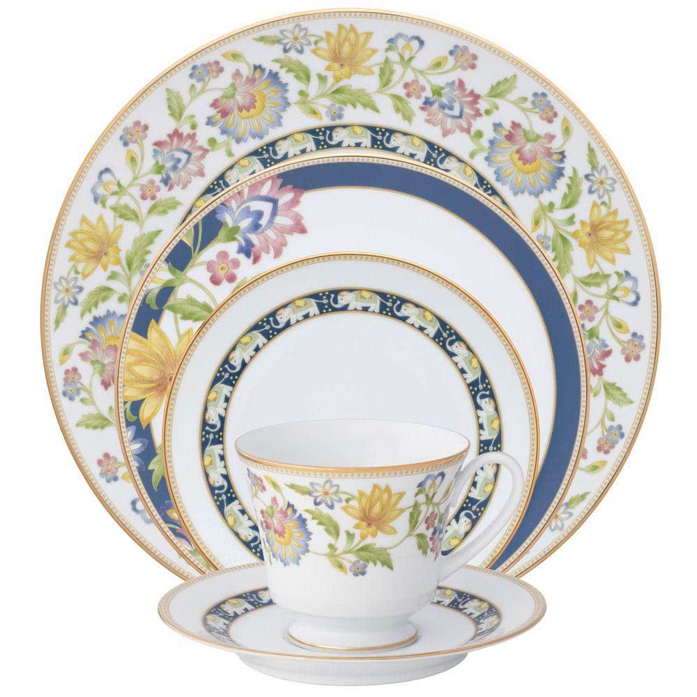 Noritake Tusker Garden 5-Piece (Multi) Porcelain Dinnerware Set