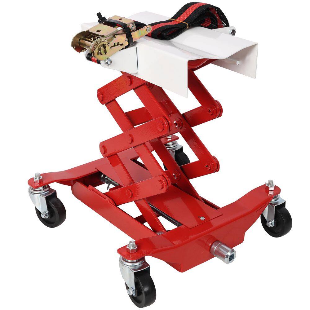 450 lbs. Low Lift Transmission Jack with Nylon Safety Strap for