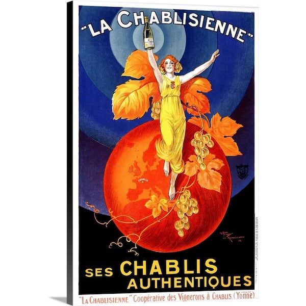 GreatBigCanvas "Chablisienne Chablis Wine Vintage Advertising Poster" by ArteHouse Canvas Wall Art