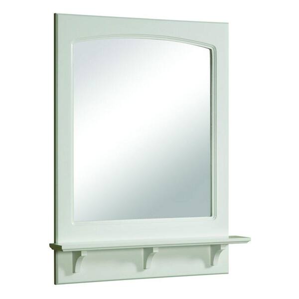 Design House Concord 24 in. W x 31 in. H Framed Rectangular Bathroom Vanity Mirror in White