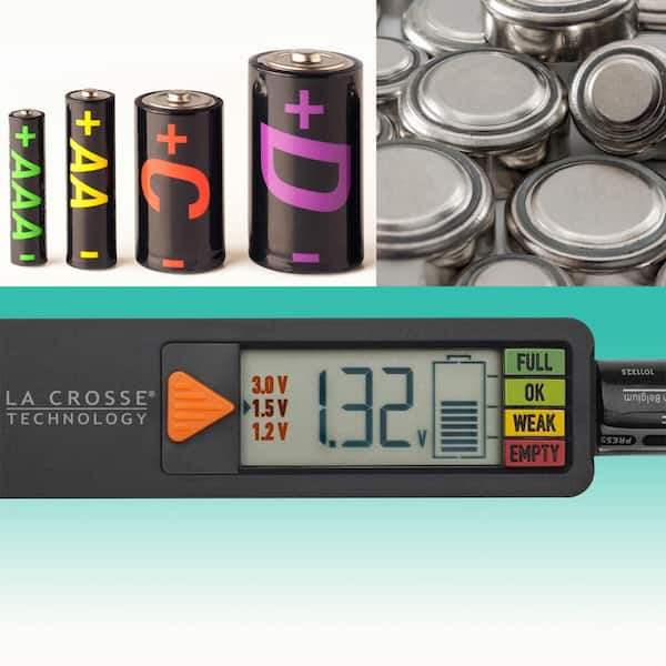 La Crosse Technology Portable Handheld Digital Battery La Crosse Technology Portable Handheld Digital Battery