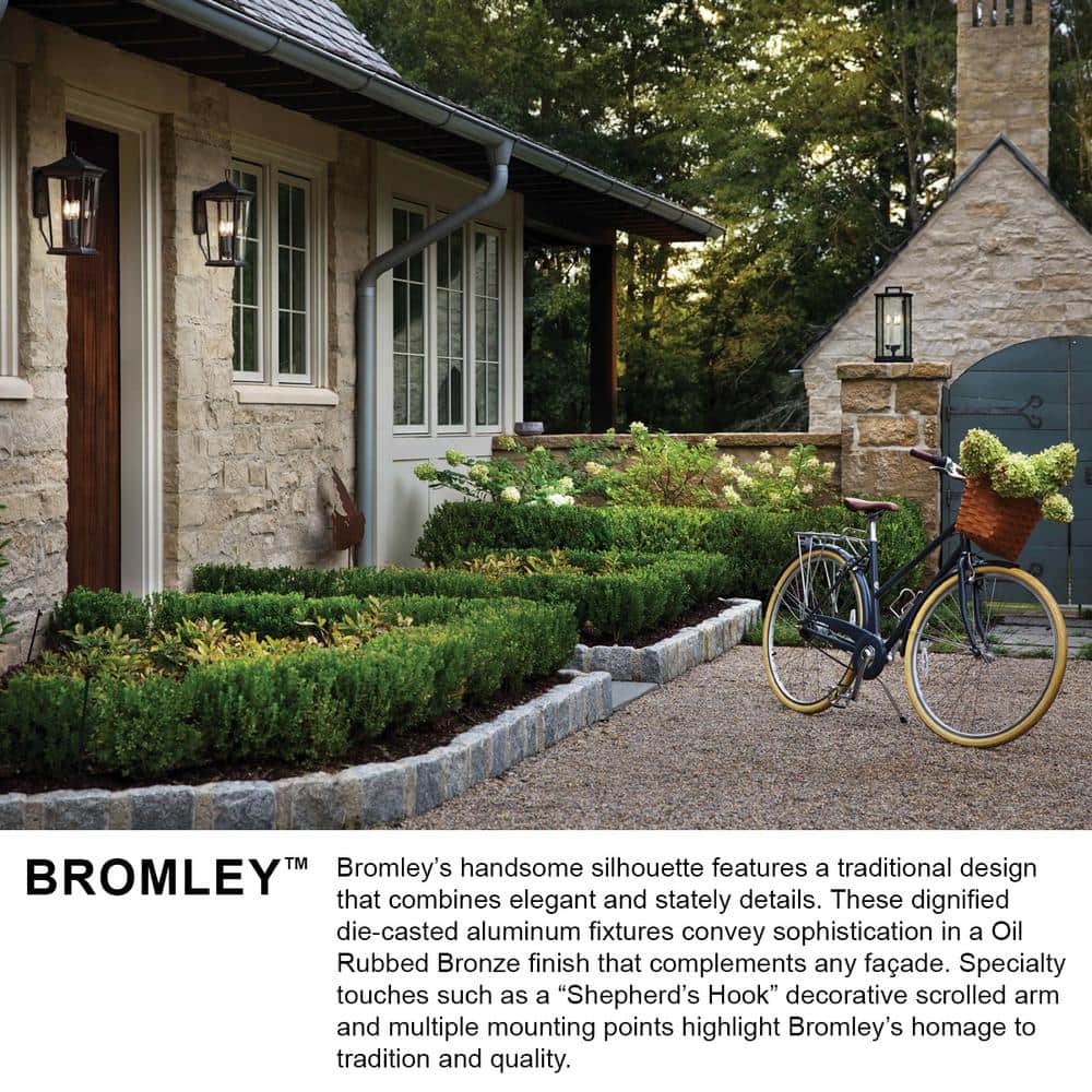 Bromley Museum Black 1-Light Outdoor Wall Lantern
