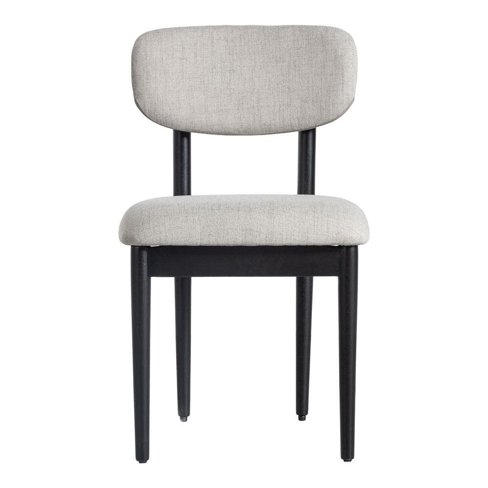 Gray Seat Black Wood Leg 2-Pack Dining Chair with Classic Design price history on PriceWatchPro
