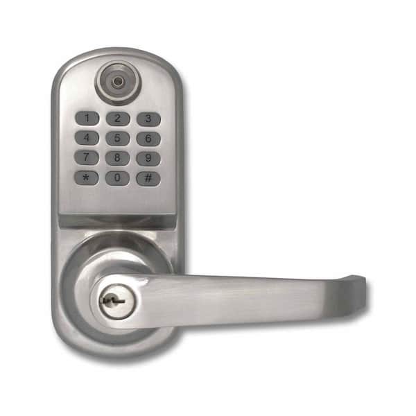 ResortLock 800 Code Lighted Keypad Digital Remote Code Single Cylinder Silver Door Lock