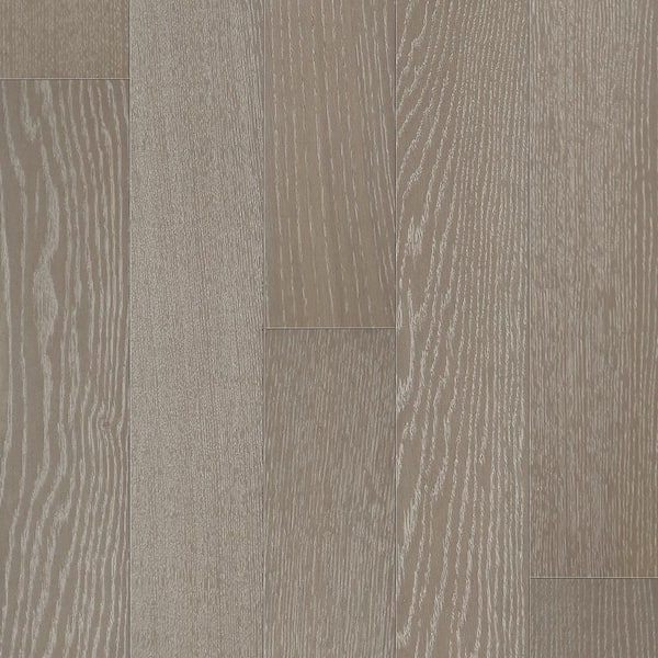 Malibu Wide Plank Chaparral French Oak 1/2 in. T x 5 in. W Tongue and Groove Wire Brushed Engineered Hardwood Flooring (26.9 sq. ft./case)