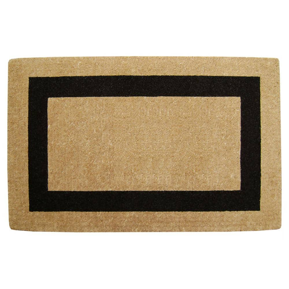 Modern Black Welcome Doormat 30 x 48