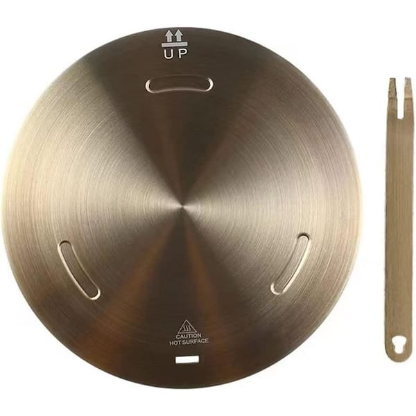 Stainless Steel Induction Plate Converter Removable Handle Heat Diffuser Gas Stove Cooktop Adapter Set