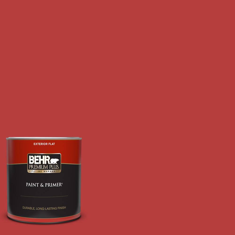 BEHR PREMIUM PLUS 1 qt. SG170 Licorice Stick Flat Exterior Paint