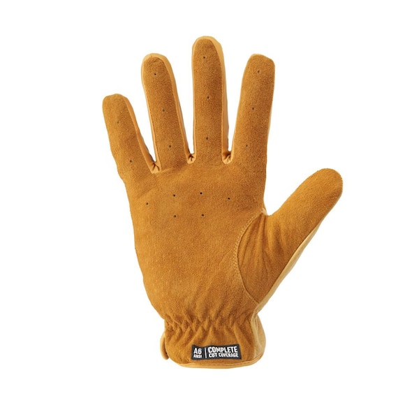 A6 Cut Resistant Gloves, Made in USA, Size L, 6 Pairs, 1026368