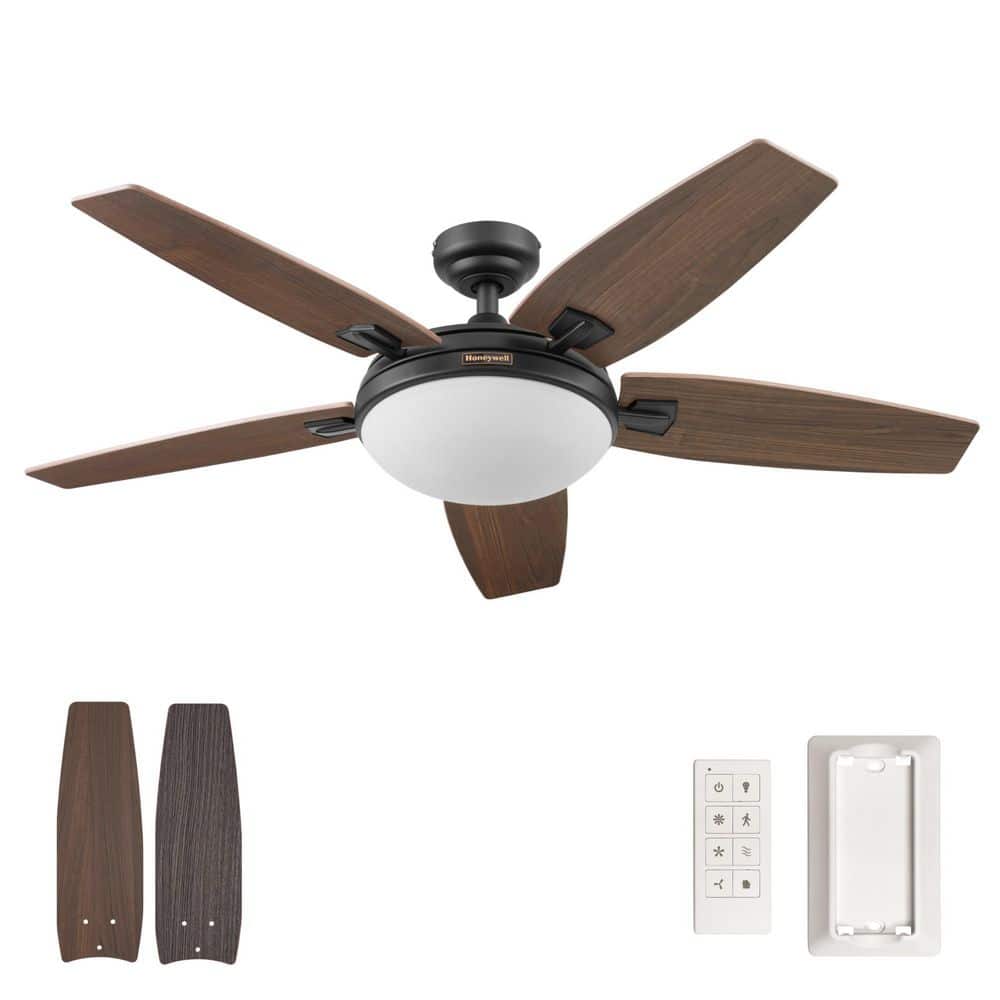 Carmel 48 in. Bronze with Cimarron Ironwood Blades Dual Mount Standard Ceiling Fan wiith Light and Remote Control price history on PriceWatchPro