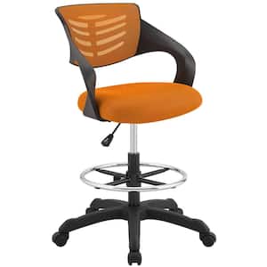 Thrive Mesh Drafting Chair in Orange