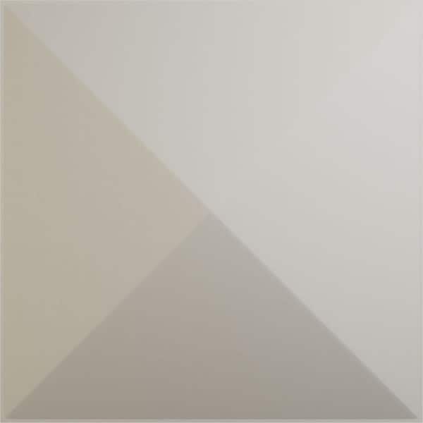 Ekena Millwork 11 7/8 in. x 11 7/8 in. Sellek EnduraWall Decorative 3D Wall Panel, Satin Blossom White (12-Pack for 11.76 Sq. Ft.)
