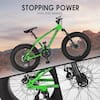 20 in. Green Fat Tire Bike Adult/Youth Full Shimano 7 Speed Mountain Bike  WY-R15 - The Home Depot