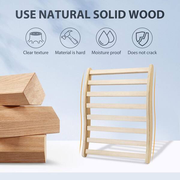 Aoibox - Universal Two Sets of Sauna Backrest, Curved Backrest Sofa Backrest High Temperature Resistance