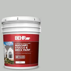 5 gal. #MS-66 New England Grey Satin Interior/Exterior Masonry, Stucco and Brick Paint