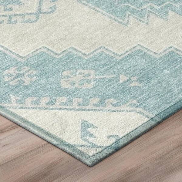 Chantille Machine Washable Indoor/Outdoor Abstract ACN3011 Tin 8 ft. x 8 ft. Round Rug
