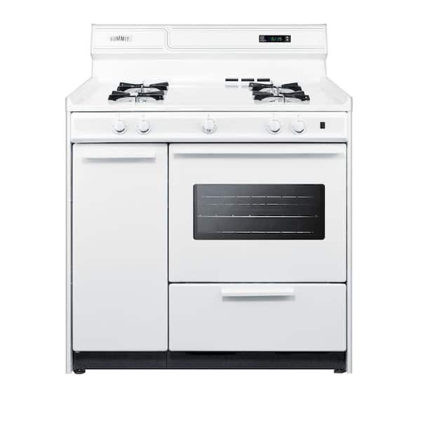 Summit 24 in. 2.9 cu. ft. Gas Wall Oven With Manual Clean - White