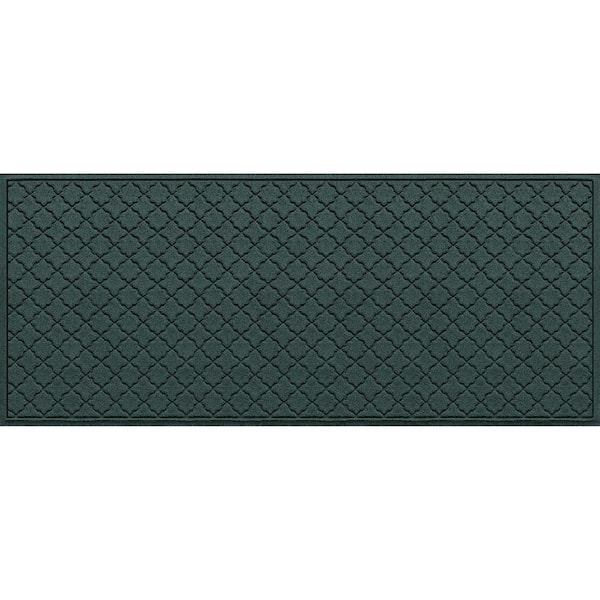 Bungalow Flooring WaterHog Cordova Evergreen 35 in. x 85 in. PET Polyester Door Mat