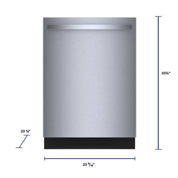 300 Series 24 in. Stainless Steel Top Control Tall Tub Bar Handle  Dishwasher with Stainless Steel Tub, 3rd Rack, 46 dBA