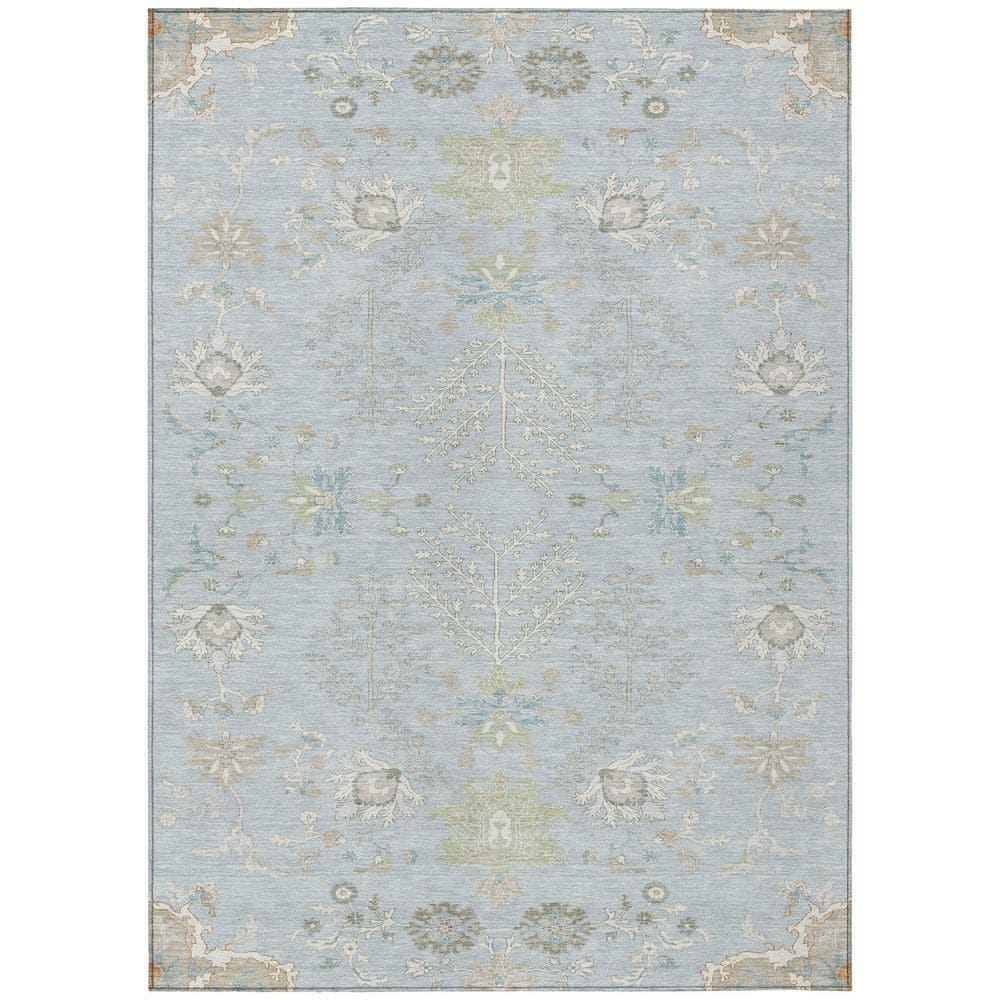 Chantille Machine Washable Indoor/Outdoor Abstract ACN2676 Sky 5 ft. x 7 ft. 6 in. Area Rug price history on PriceWatchPro