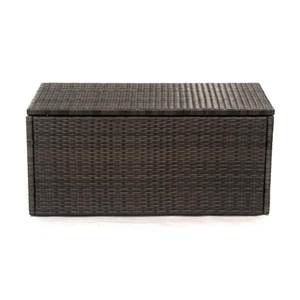 Unbranded Jackson 55 Gal. PE Wicker Deck Box