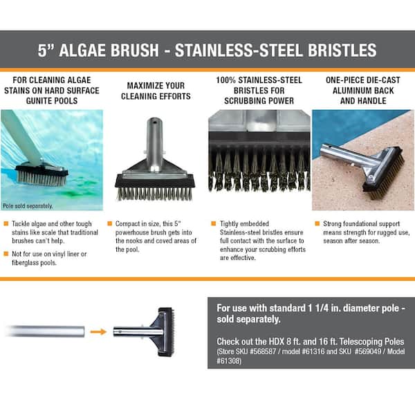 Mighty Metal Mini - Stainless Steel Wire Bristle Scrub Brush