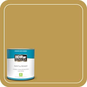 1 qt. #M320-6 Tangy Green Satin Enamel Low Odor Interior Paint & Primer