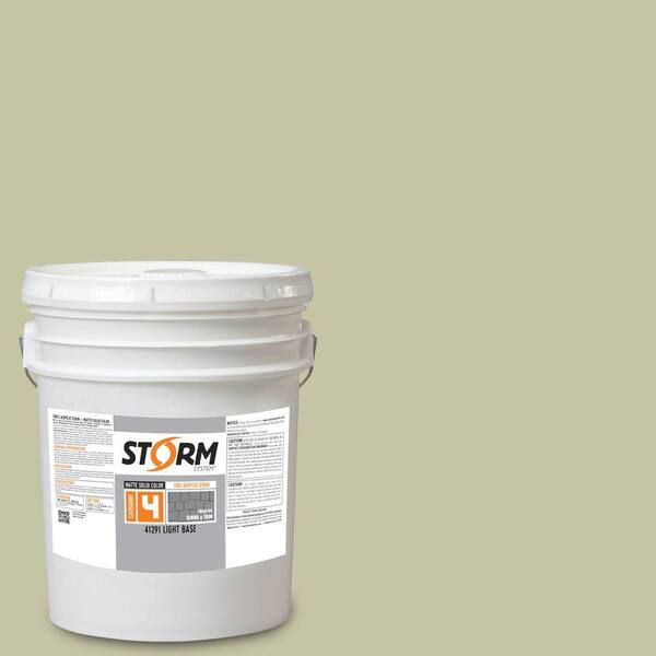 Storm System Category 4 5 gal. Ghost Plant Matte Exterior Wood Siding 100% Acrylic Stain