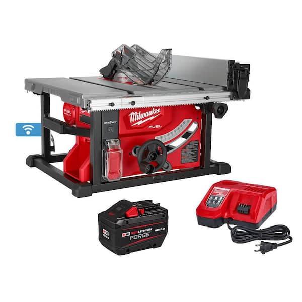 M18 FUEL ONE-KEY 18- volt Lithium-Ion Brushless Cordless 8-1/4 in. Table Saw Kit W/(1) 12.0Ah Battery & Rapid Charger