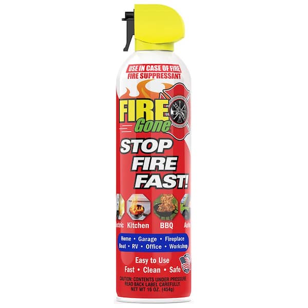 Fire Gone 16 oz. A:B:C Multiple Use Fire Extinguisher Spray Suppressant