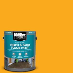 1 gal. #P270-7 Sunny Side Up Gloss Enamel Interior/Exterior Porch and Patio Floor Paint