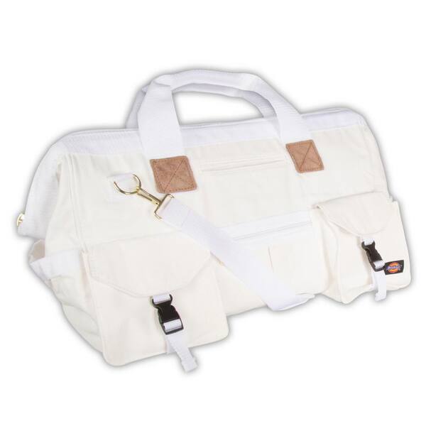 Dickies 18 in. Soft Sided Construction Work Tool Bag, White