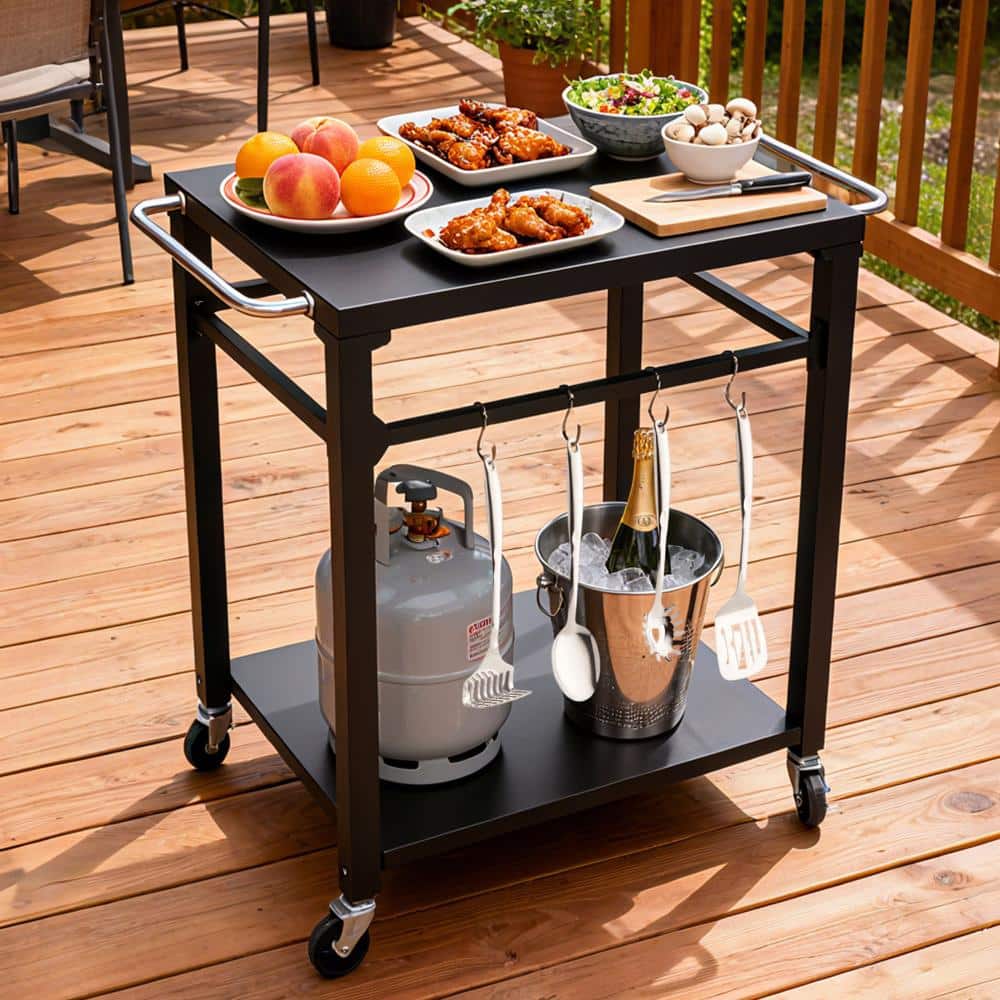 29.13''W x 34.65''D Indoor/Outdoor Grilling & Bar Cart with Tool Hooks price history on PriceWatchPro