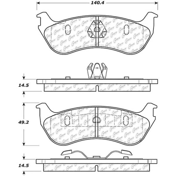 Centric Parts Disc Brake Pad Set 2002-2005 Ford Explorer V6 V8