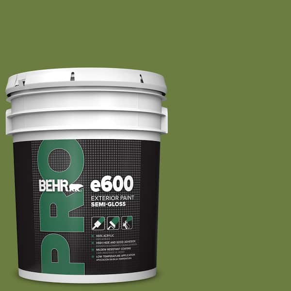 BEHR PRO 5 gal. #M350-7 Healing Plant Semi-Gloss Exterior Paint