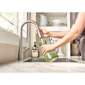 Arbor Single-Handle Pull-Down Sprayer Kitchen Faucet with Power Boost in Spot Resist Stainless