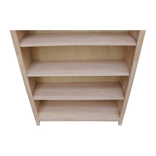 Shelf Standard Bookcase Sh 38248a, Unfinished Furniture Small Bookcase